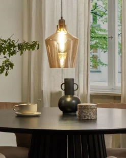 Loftlampe SANTON Glas Guld
