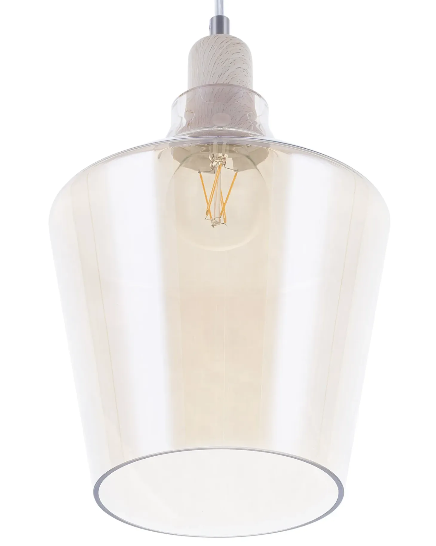Loftlampe SANTON Glas Guld