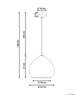 Loftlampe SANYATI Mangotræ Mørkebrun