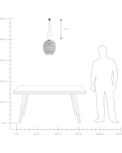 Loftlampe SAUER Sølv