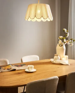 Loftlampe SEBAKWE papirreb Lys Beige