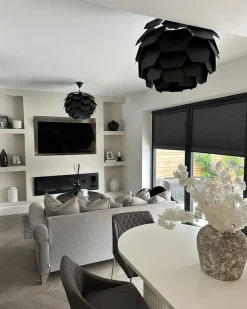 Loftlampe SEGRE L Sort