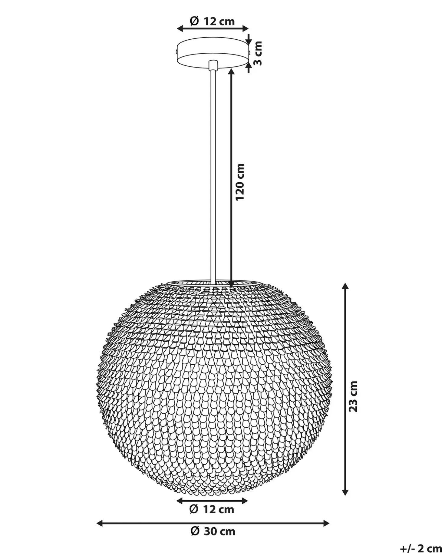 Loftlampe SEINE Metal Sølv