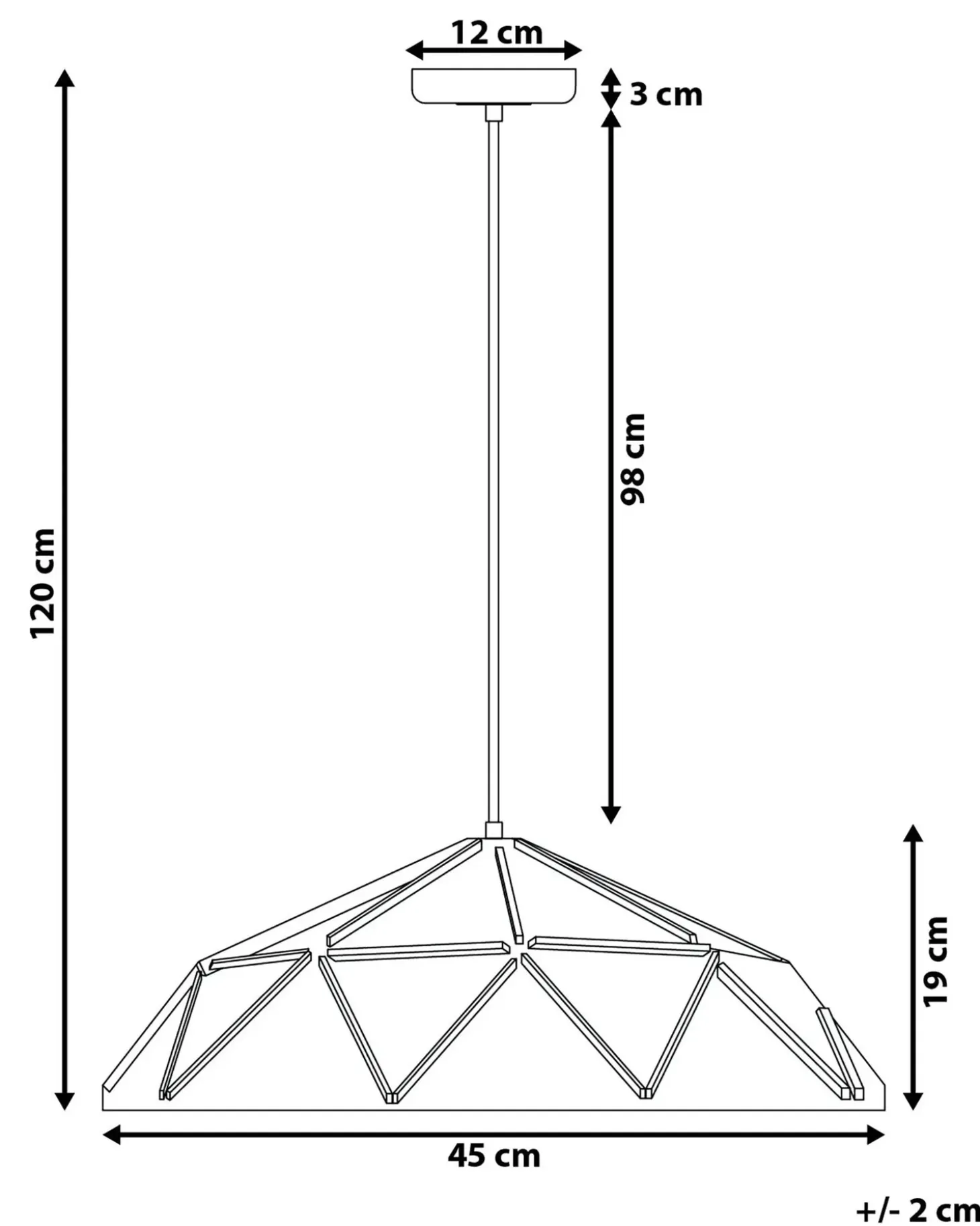 Loftlampe SENIA Metal Hvid