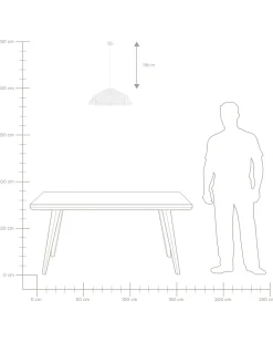 Loftlampe SENIA Metal Hvid