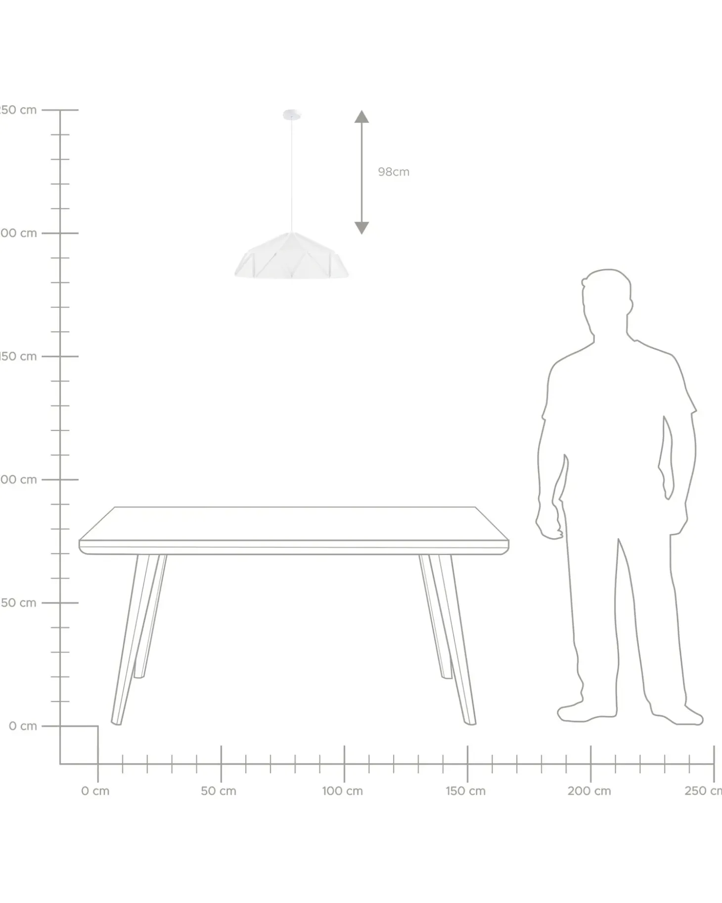Loftlampe SENIA Metal Hvid