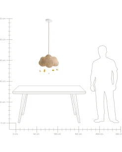 Loftlampe Sky ONON Rattan Naturlig