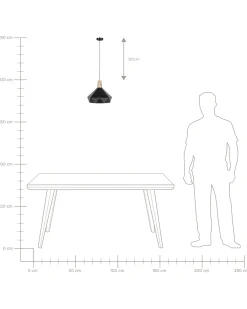 Loftlampe SOMME Metal Sort