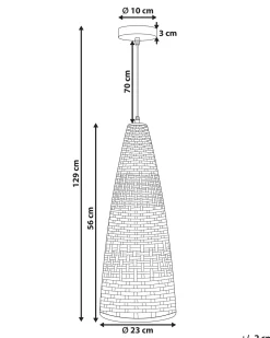 Loftlampe SUAM Bambus Naturlig