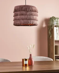 Loftlampe SUAPURE Lyserød