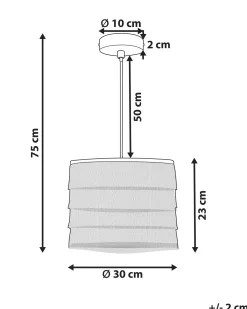 Loftlampe SUAPURE Lyserød
