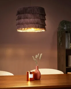 Loftlampe SUAPURE Lyserød