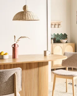 Loftlampe SUERTE Rattan Naturlig