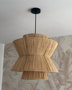 Loftlampe TELAMBA Flet Naturlig