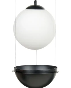 Loftlampe TOBINS Glas Sort