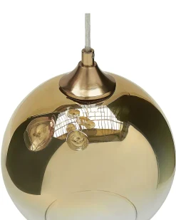 Loftlampe TOOMA Glas Messing