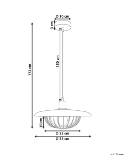 Loftlampe TORDILLO Metal Guld