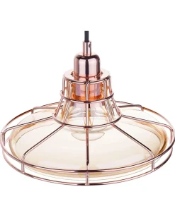 Loftlampe TORRE Glas Kobber