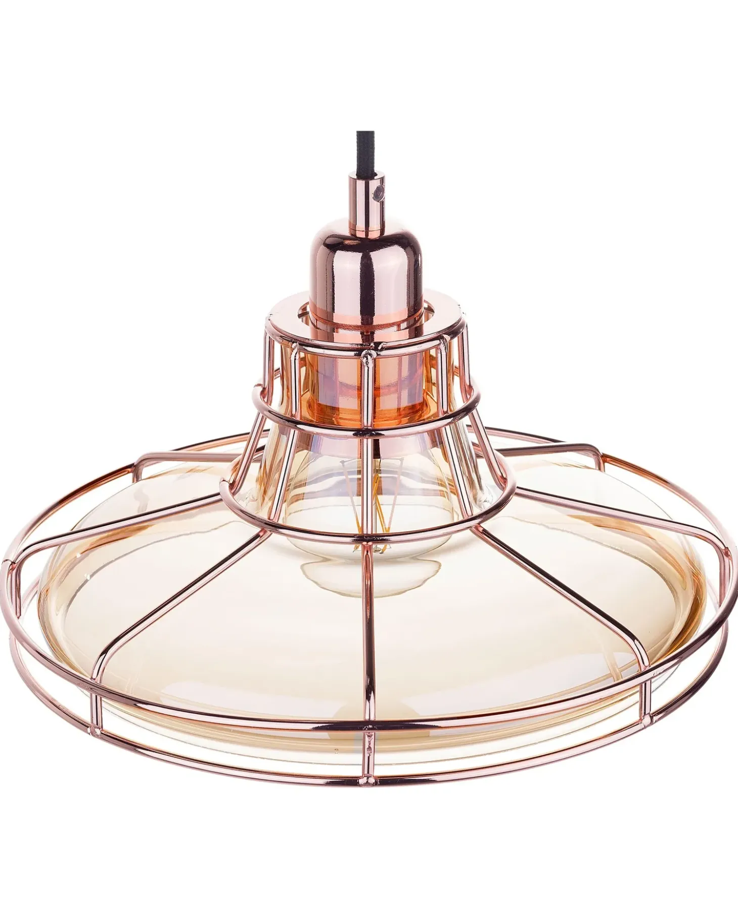 Loftlampe TORRE Glas Kobber