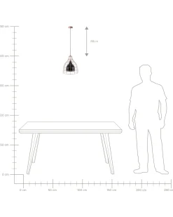 Loftlampe TRESA Metal Sort