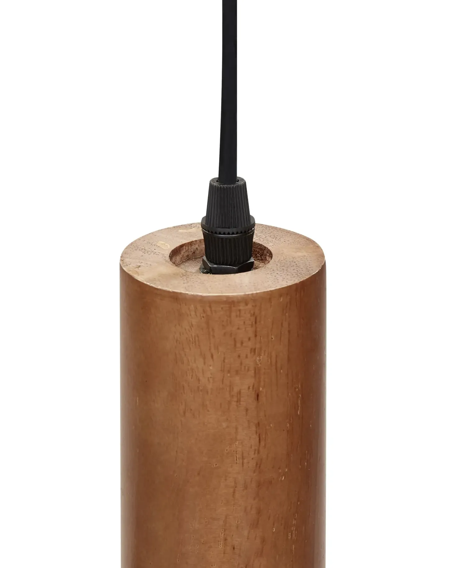 Loftlampe TUTAKI Egetræ Sort