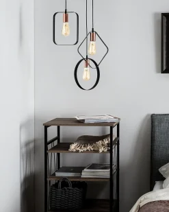 Loftlampe VOMANO Metal Sort