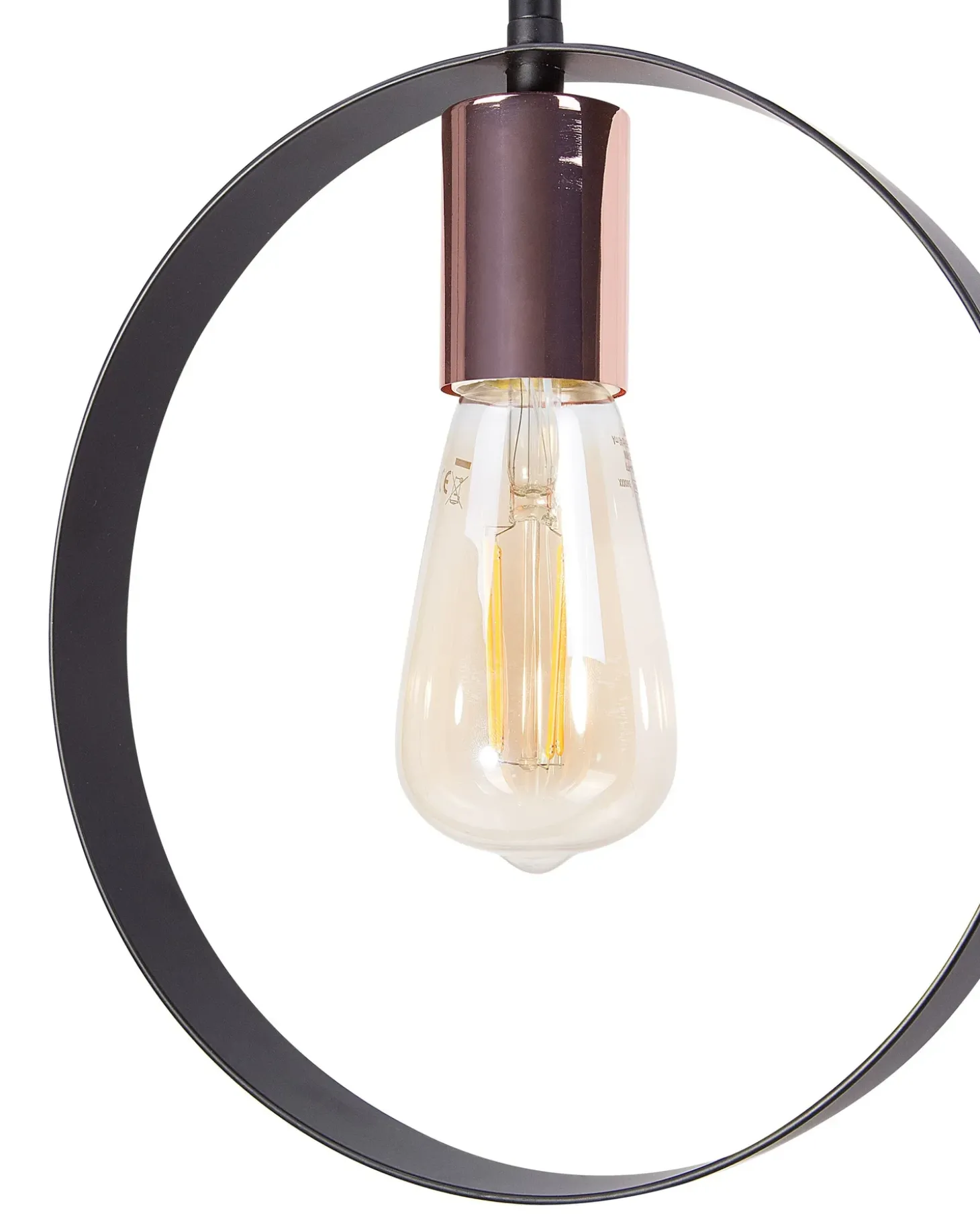 Loftlampe VOMANO Metal Sort