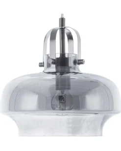 Loftlampe WILTZ Glas Lysegrå