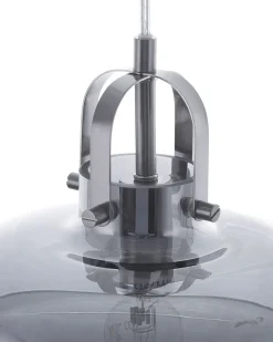 Loftlampe WILTZ Glas Lysegrå
