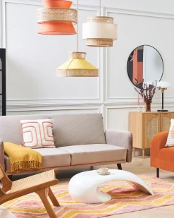 Loftlampe YUMURI Rattan Lys Beige