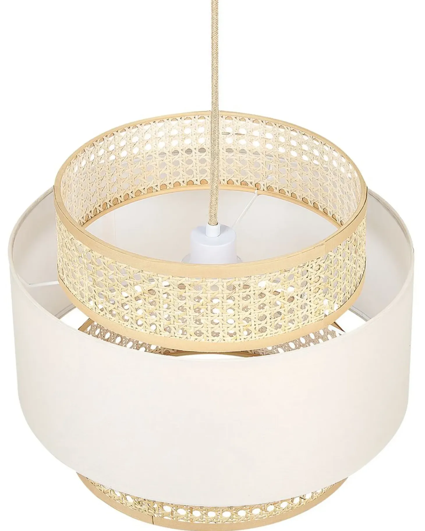 Loftlampe YUMURI Rattan Lys Beige