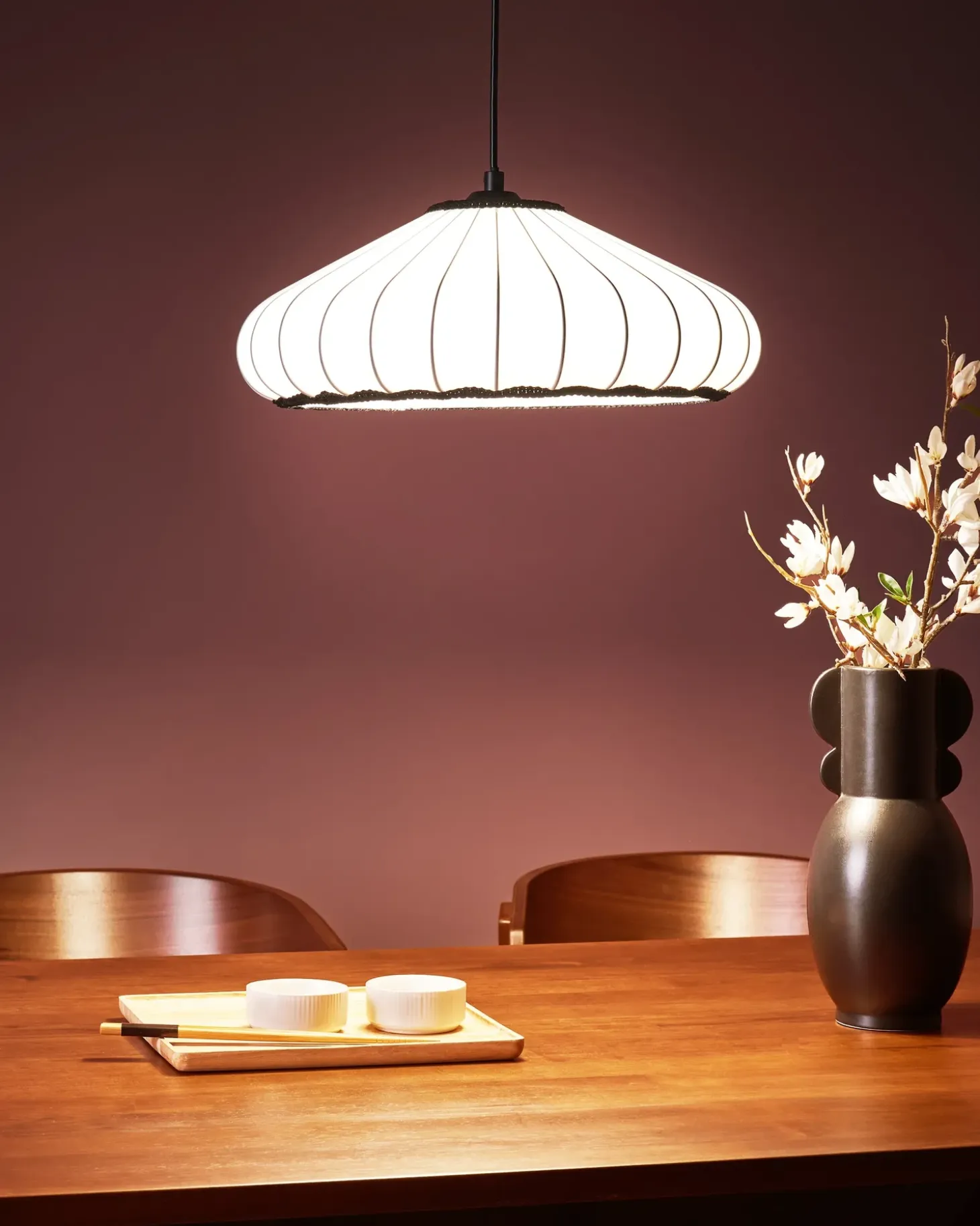 Loftlampe ZULIA Syntetisk materiale Hvid