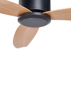 Loftsventilator MALAD Med fjernbetjening Sort