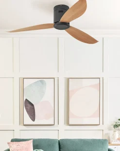Loftsventilator MALAD Med fjernbetjening Sort