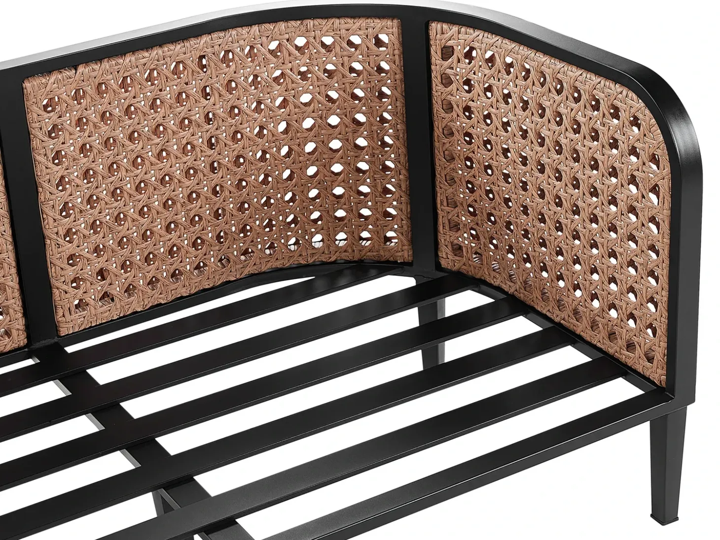 Loungesæt med bord 2 personers MONTEFALCO Metal Hvid