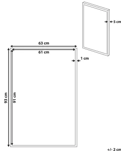 Lærred ADELFIA Abstrakt motiv 63 x 99 cm Multifarvet