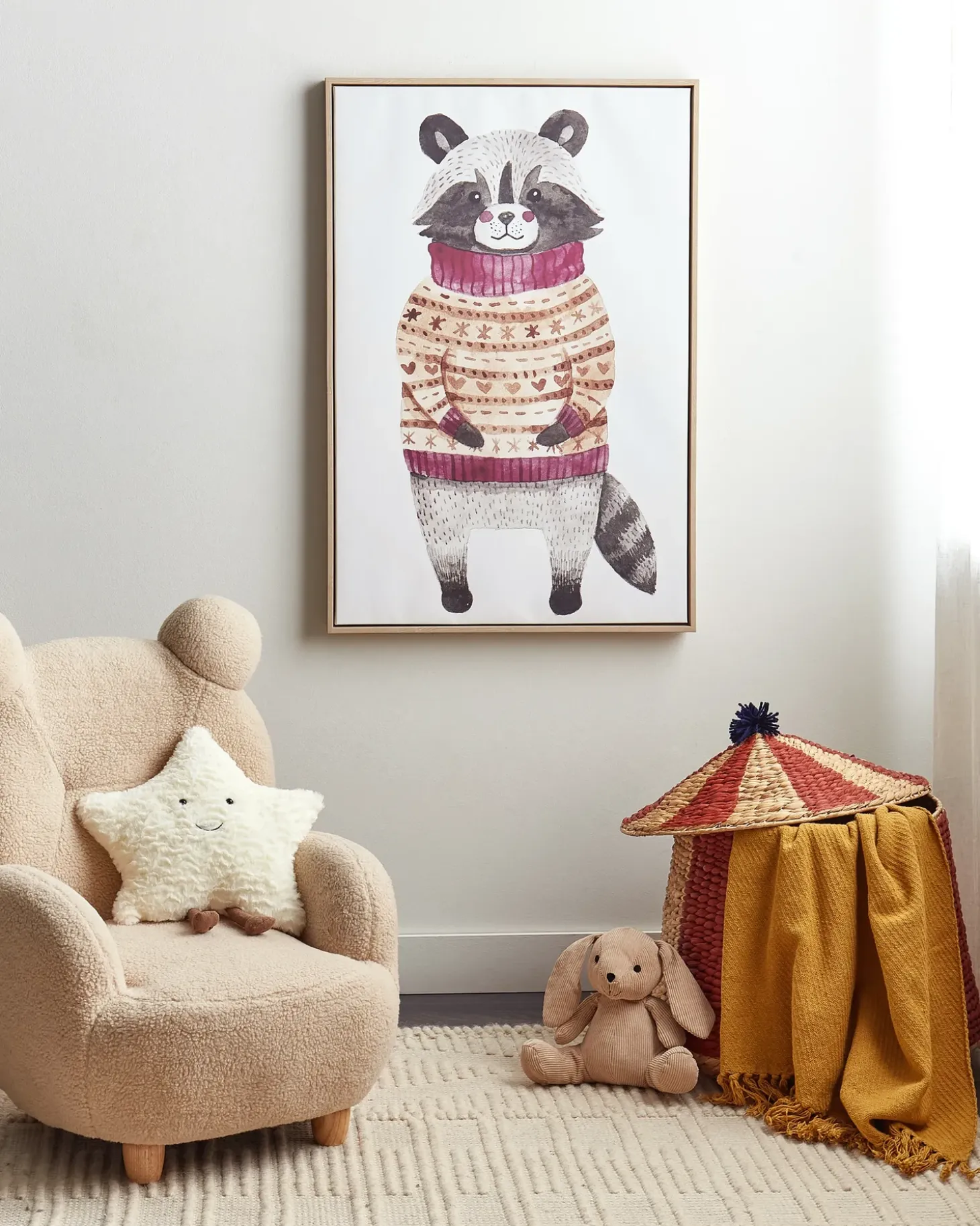 Lærred CAMPLI Dyre motiv 63 x 99 cm Grå