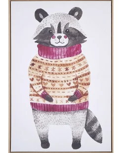 Lærred CAMPLI Dyre motiv 63 x 99 cm Grå