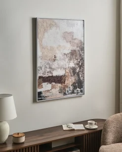 Lærred DELVIN Abstrakt motiv Brun