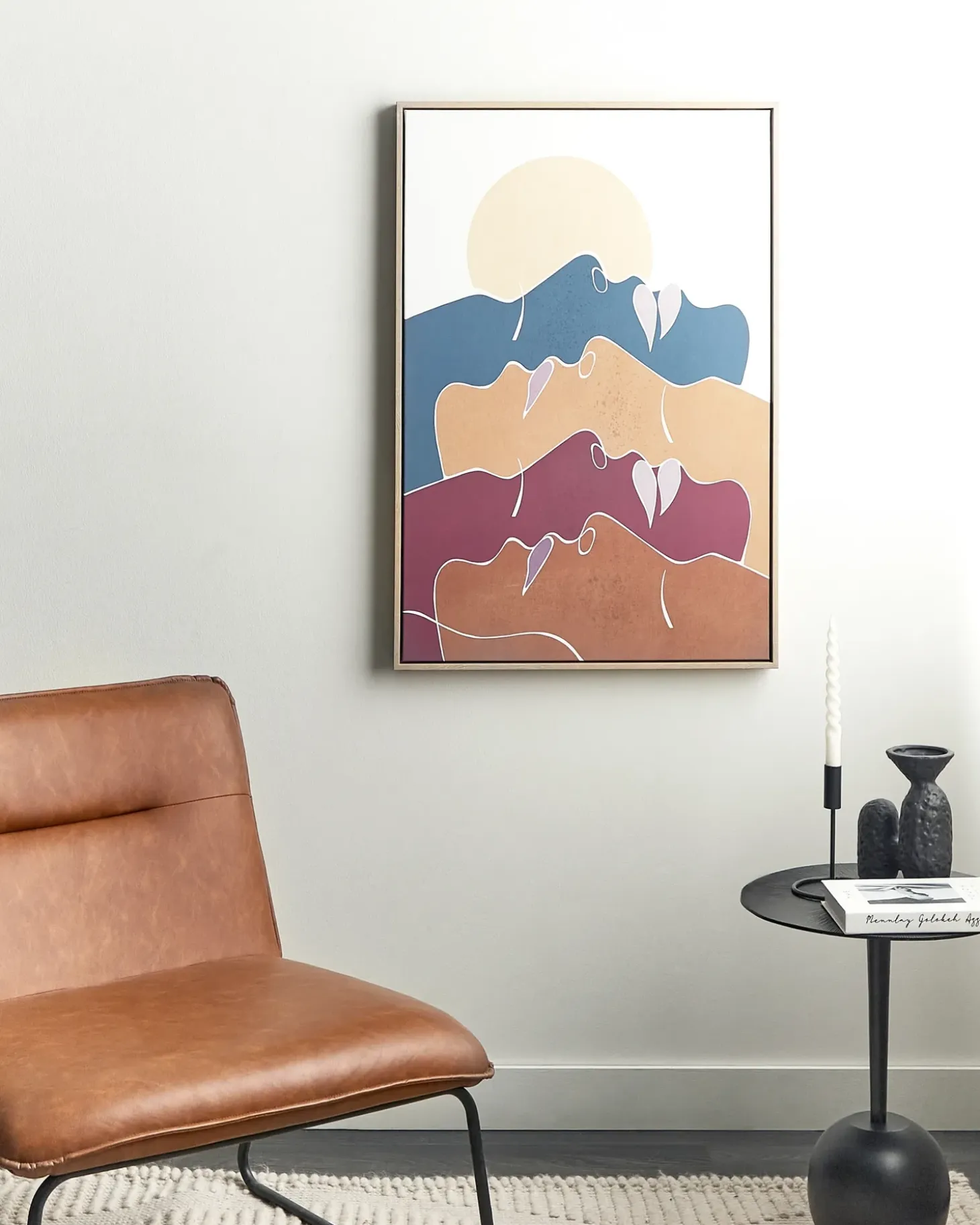 Lærred FASANO Feminint motiv 63 x 93 cm Multifarvet