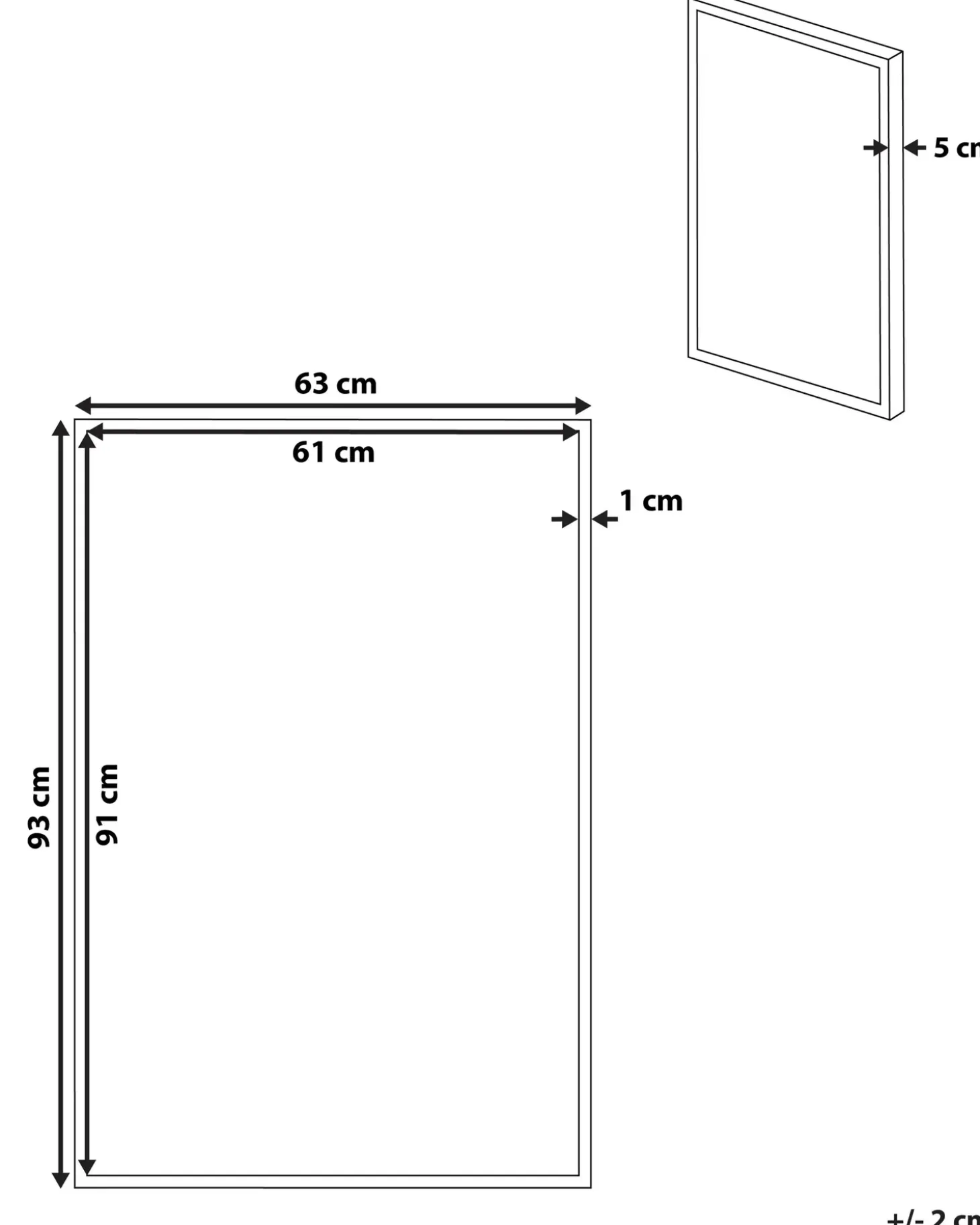Lærred FELTRINA Feminint motiv 63 x 99 cm Hvid