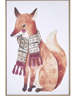 Lærred MUCCIA Dyre motiv 63 x 99 cm Brun