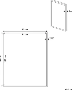Lærred PULSANO Abstrakt motiv 83 x 103 cm Multifarvet