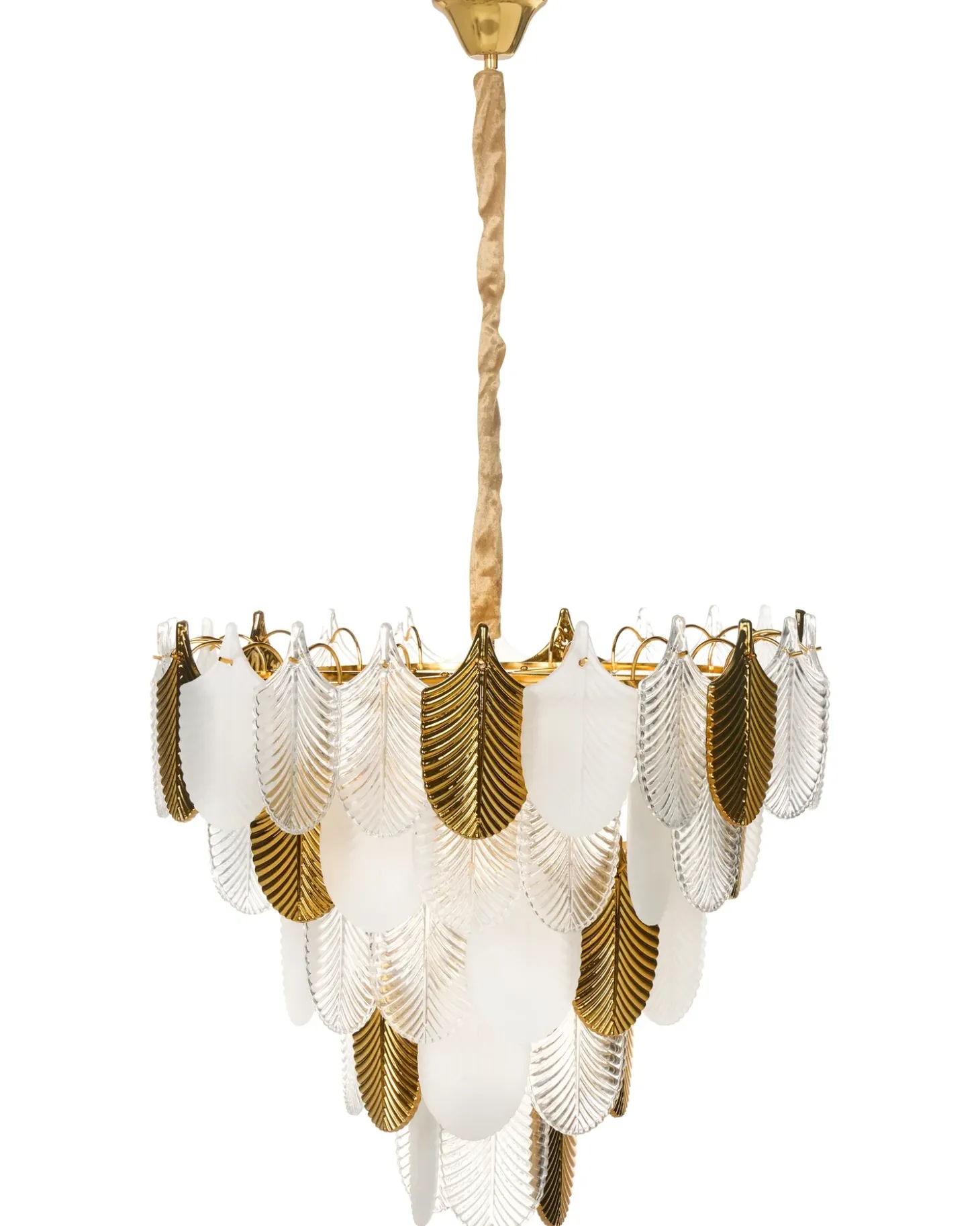 Lysekrone AGUIRRE Glas Messing