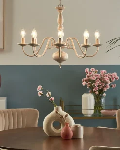 Lysekrone BRITHON Metal Hvid