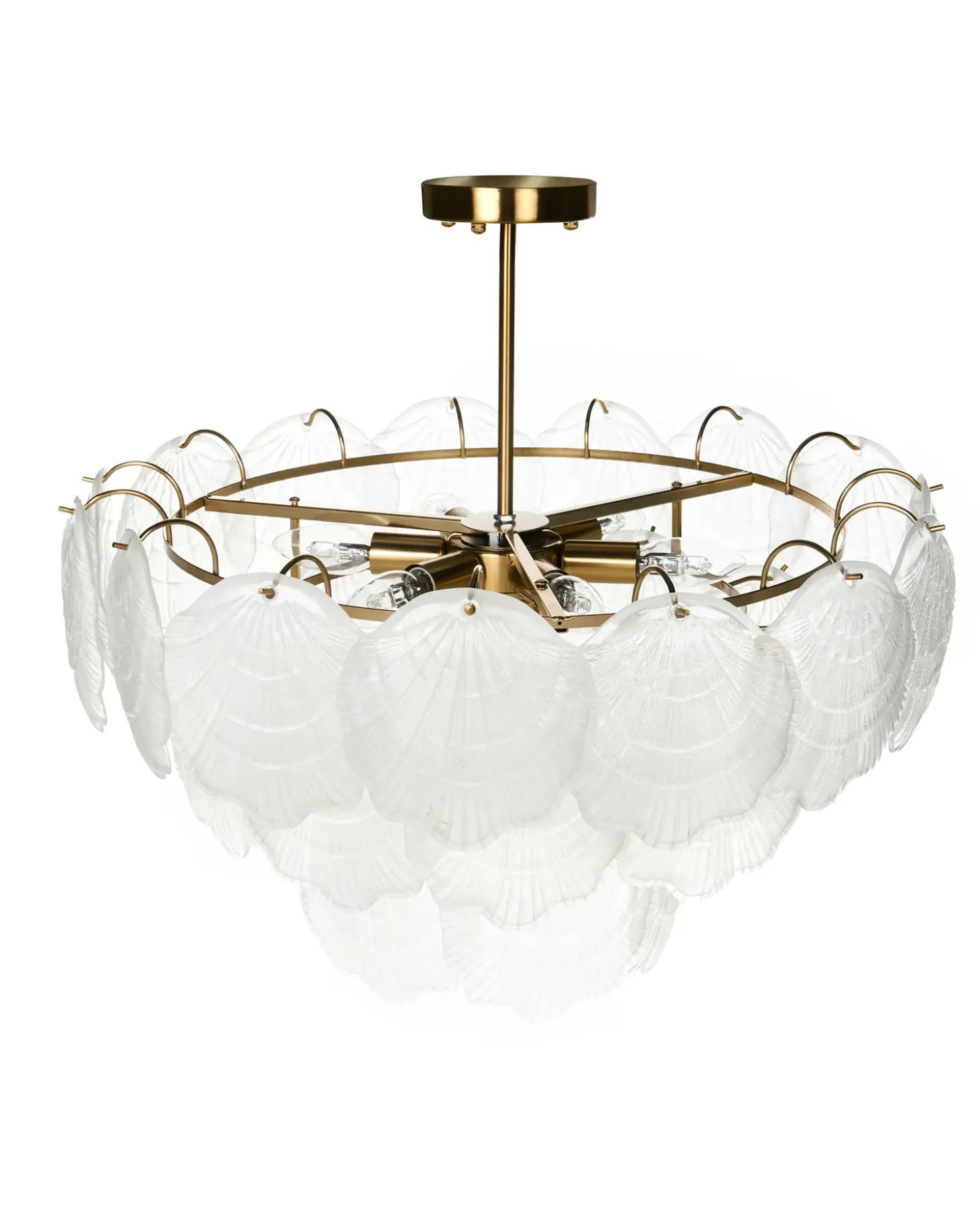 Lysekrone CAPLINA Glas Messing