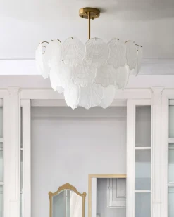 Lysekrone CAPLINA Glas Messing