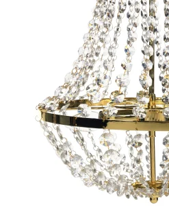 Lysekrone DIAMANTE Metal Guld