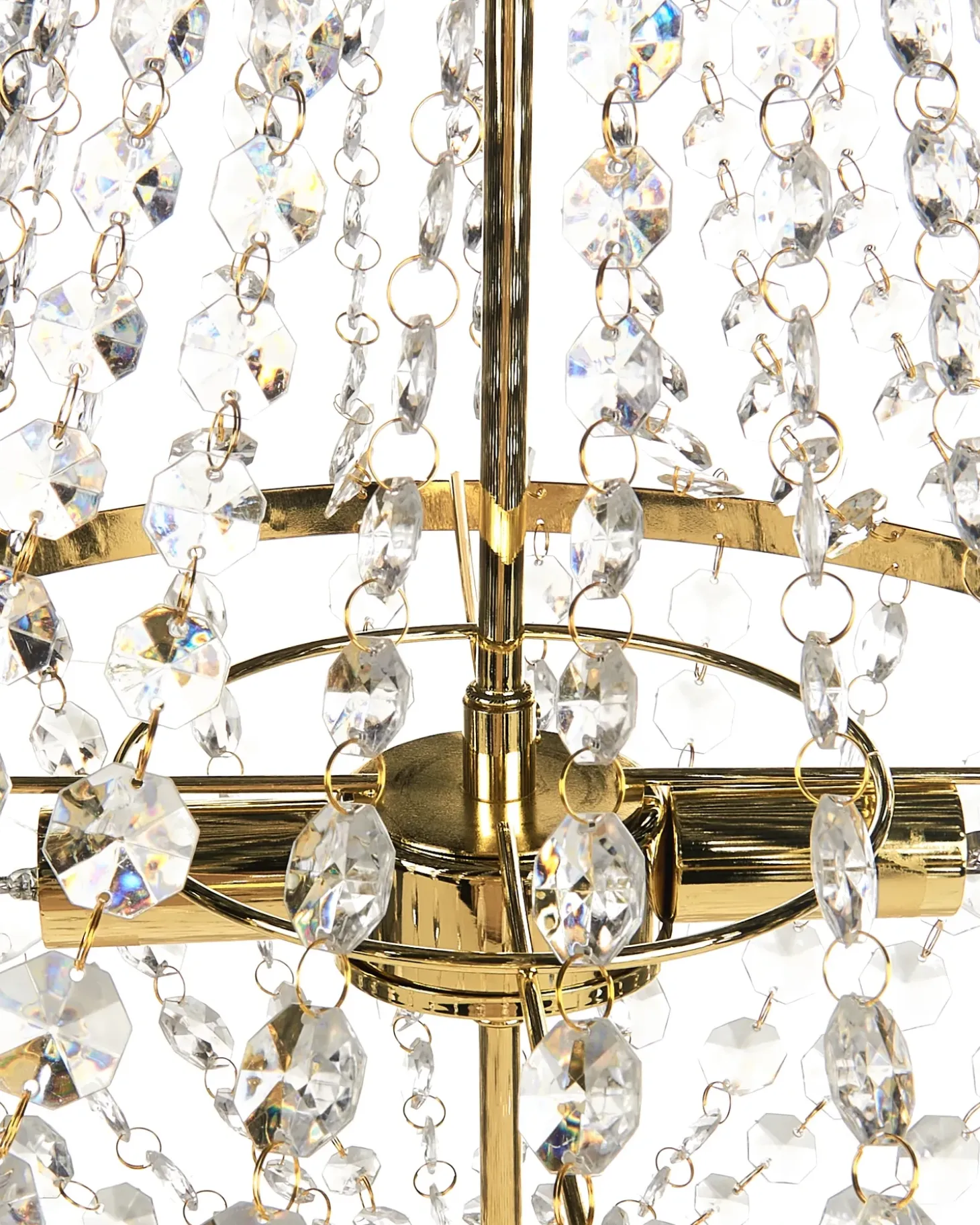 Lysekrone DIAMANTE Metal Guld