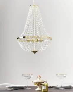 Lysekrone DIAMANTE Metal Guld